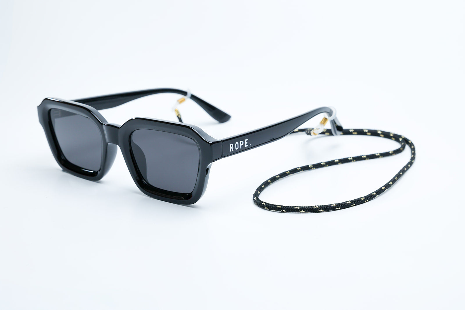 Rope Lead - Black/Gold