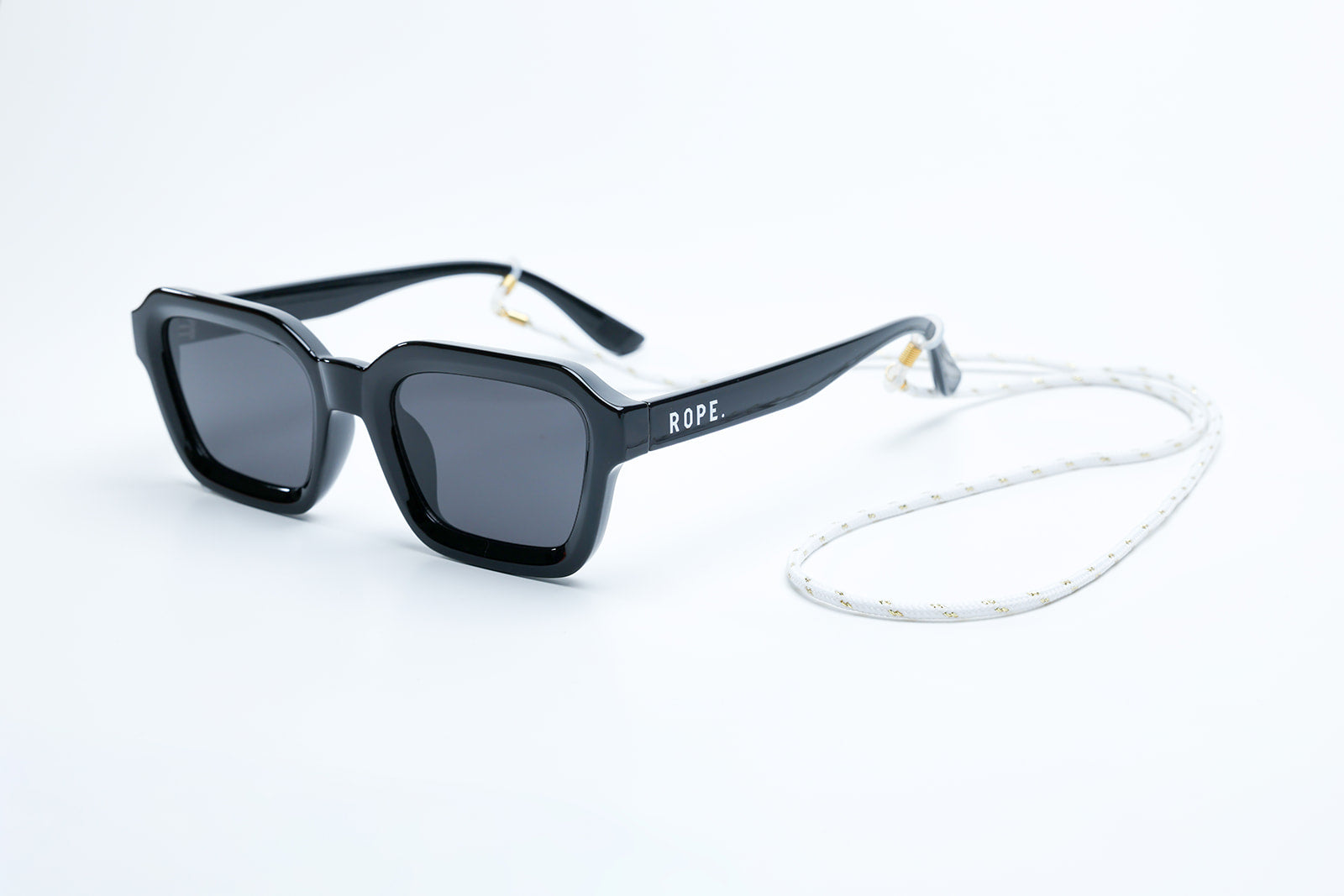 Rope Lead - white/gold