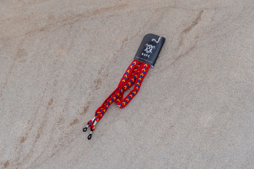 Rope Lead - Cotton Red
