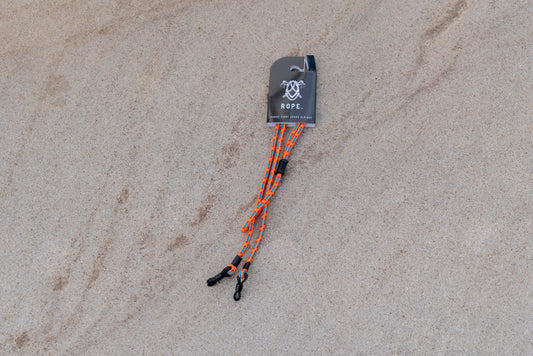 Rope Lead - orange tassel